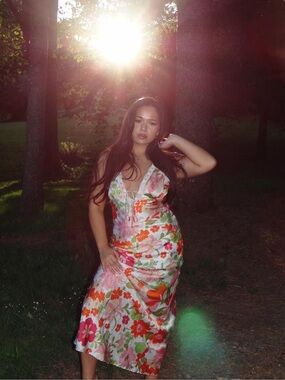 Floral Bailey Rose Maxi Dress Woman’s M